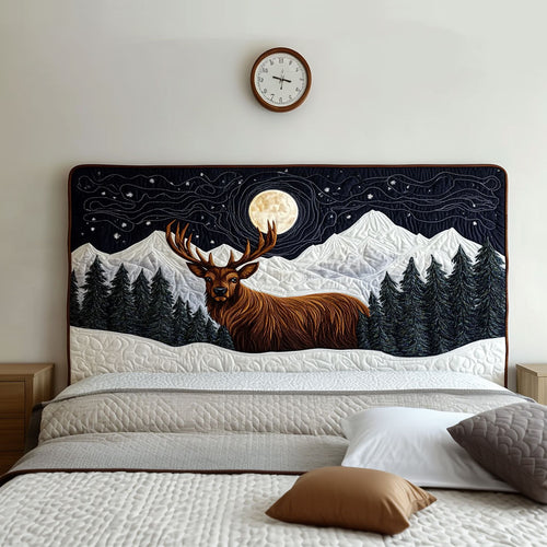 Full Moon Deer QA0601003CL Quilted Headboard Slipcover