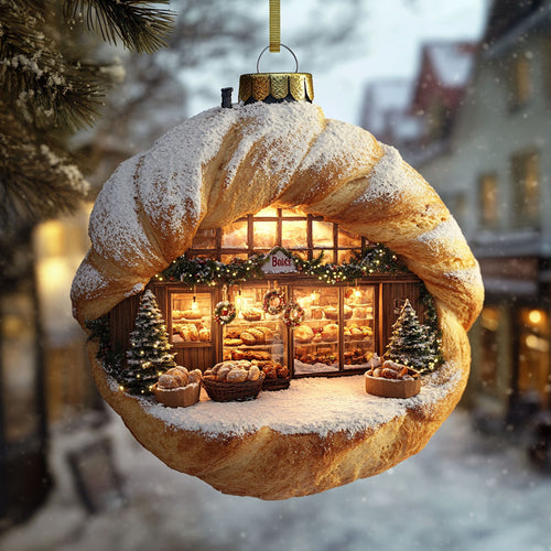Cozy Croissant WN2911015CL Christmas Ornament