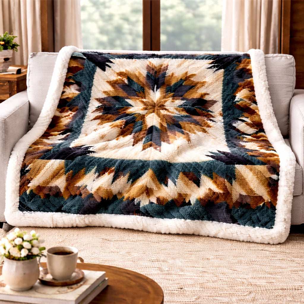 Mountain Starburst KL3101009CL Faux Fur Throw Blanket