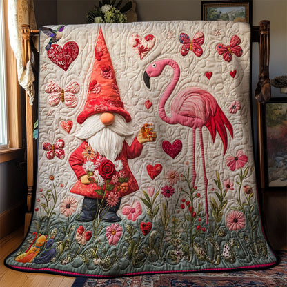 Flamingo Gnome Tales WN1112042CL Quilt
