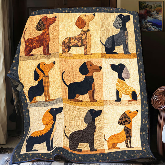 Adorable Dachshund WP1505002CL Quilt