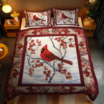 Frosty Cardinal WN2102038CL Duvet Cover Set