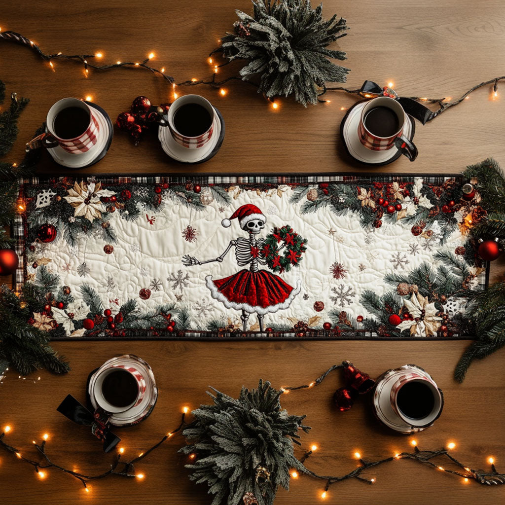 Skeleton Winter Waltz WN1107064CL Quilted Table Runner
