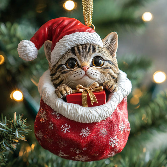 Tabby Gift CP2711041CL  Christmas Ornament