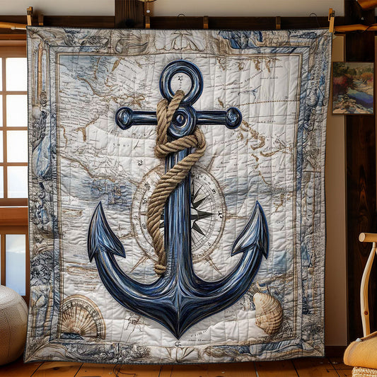 Compass Rose Anchor WN0602023CL Quilt