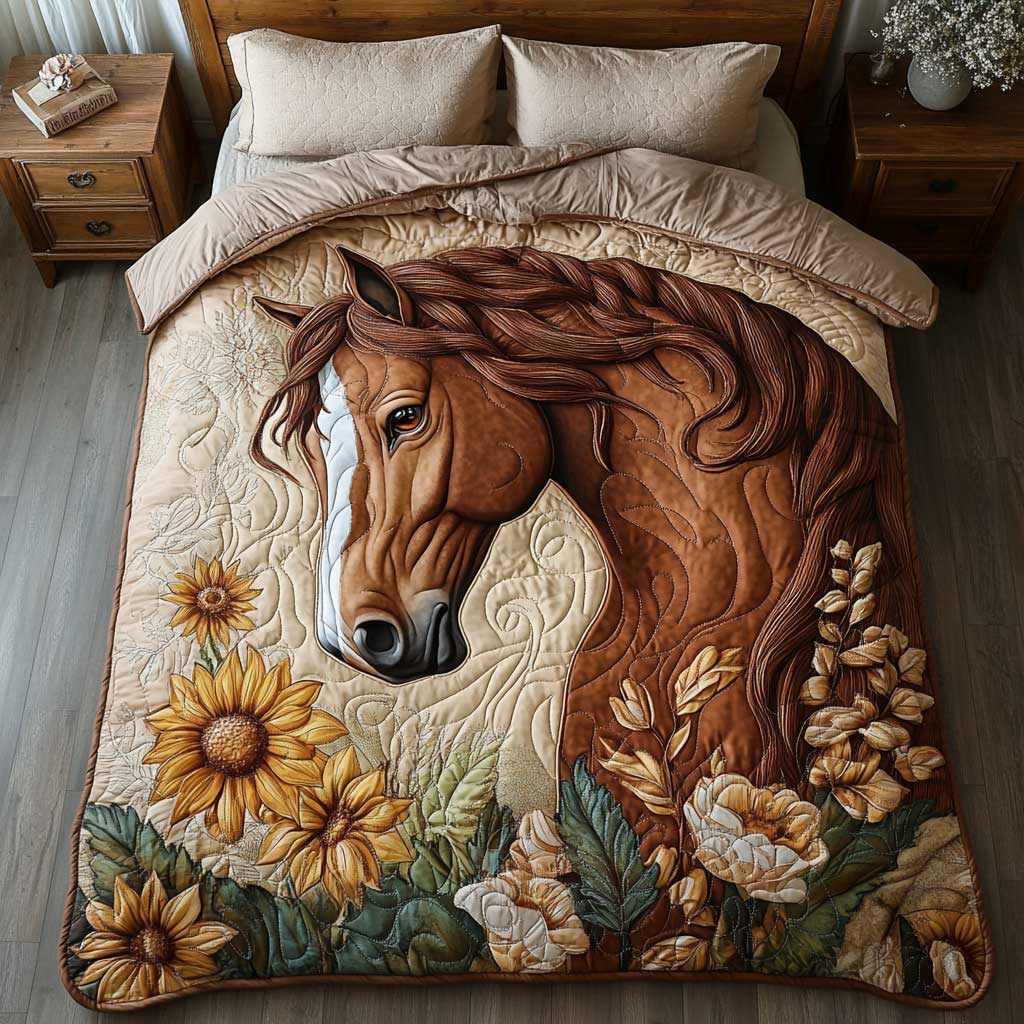 Gorgeous Brown Horse WP1401038CL Duvet Cover Set