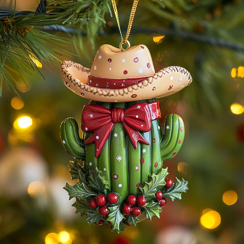 Cactus Cowboy CW2411078CL Christmas Ornament