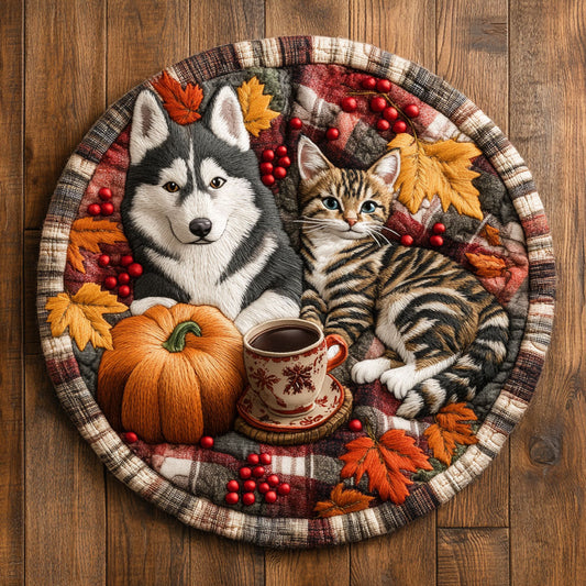 Husky Winter WN2905042CL Quilted Round Mat