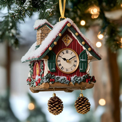 Yuletide Clock CP2411072CL Christmas Ornament