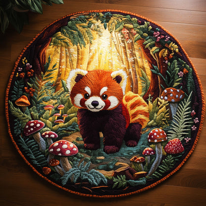 Red Panda Hideaway WN2905058CL Quilted Round Mat