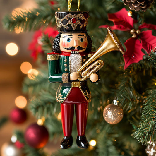 Holiday Nutcracker Trumpet CW0212036CL Christmas Ornament