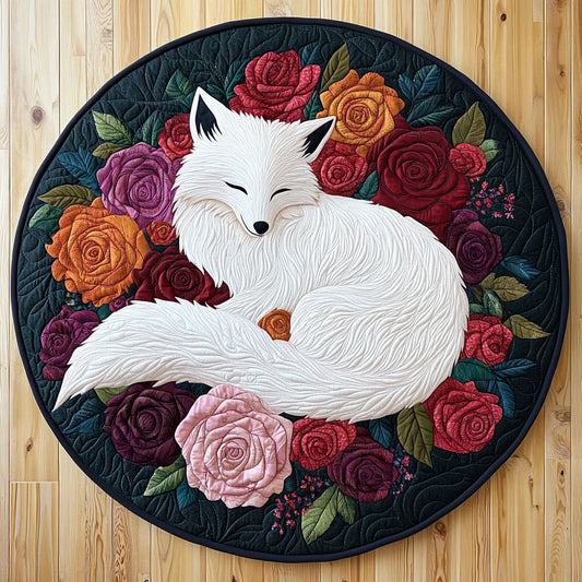 Sleeping Fox Rose KL0801005CL Quilted Round Mat