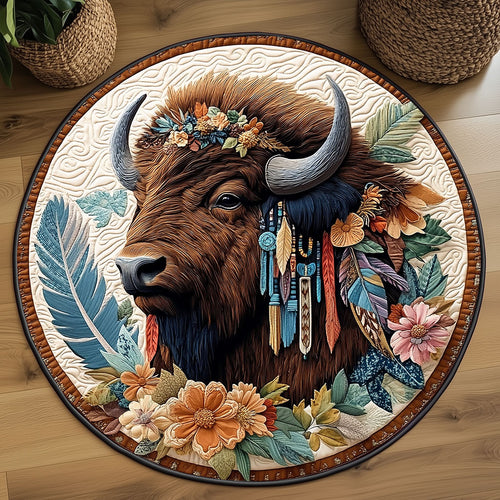 Bison Spirit KL2511007CL Quilted Round Mat