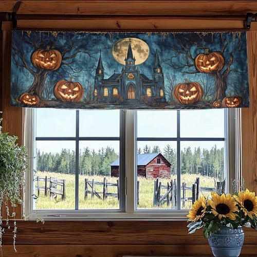 Spooky Cottage WN2207079CL Quilted Valance