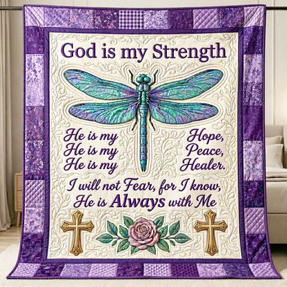 Faith Over Fear Dragonfly WN2204006CL Quilt