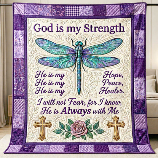 Faith Over Fear Dragonfly WN2204006CL Quilt