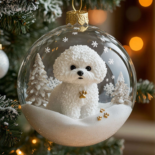 Snow Poodle CW0112063CL Christmas Ornament