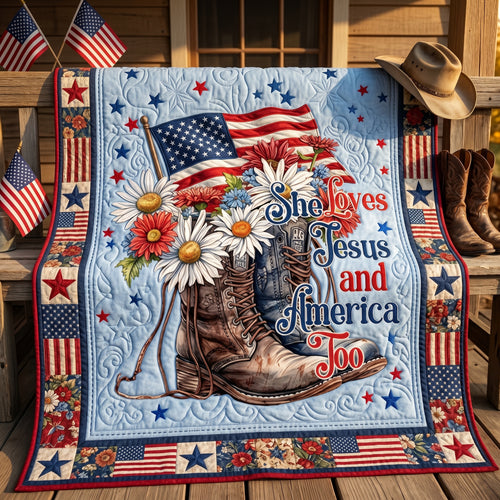 She Loves Jesus And America XR0505003CL Quilt