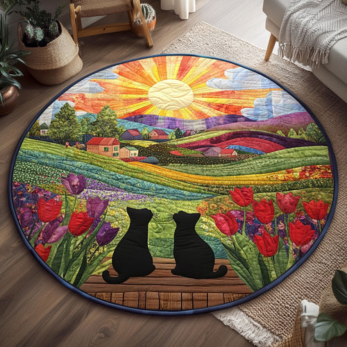 Whiskered Hill WJ2507050CL Quilted Round Mat