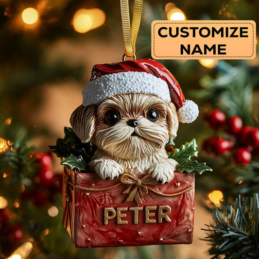 Shih Tzu Present CW2411046CL Personalized Christmas Ornament