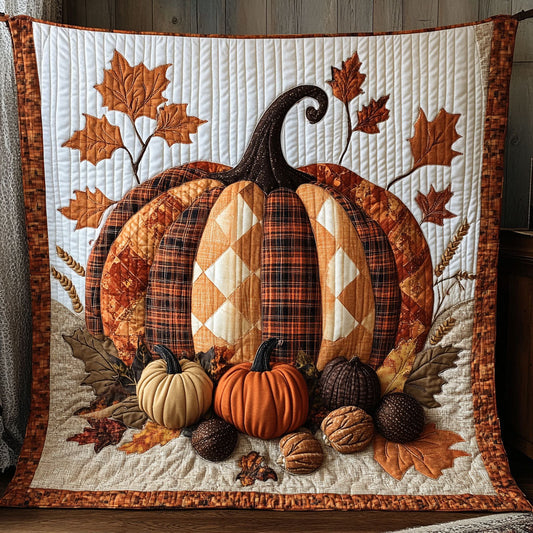 Autumn Patchwork Pumpkin CW1006004CL Quilt