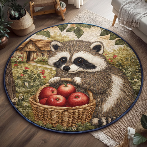 Red Apple Mischief WJ1606048CL Quilted Round Mat