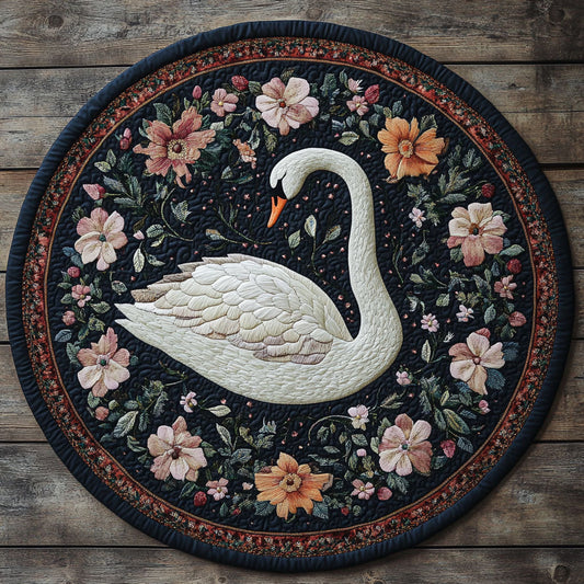 Swan’s Dream CP0705003CL Quilted Round Mat