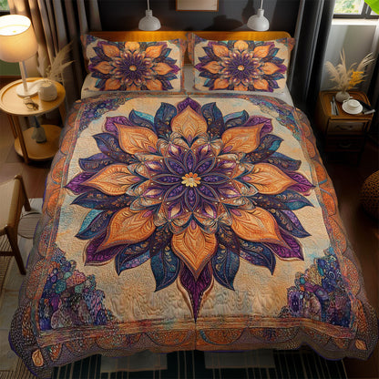 Mystic Flower Mandala WN0402085CL Duvet Cover Set