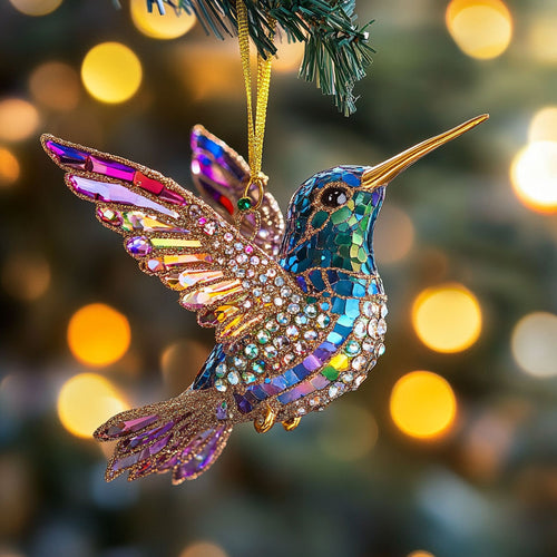 Hummingbird Glitter Wings WN2611049CL Christmas Ornament