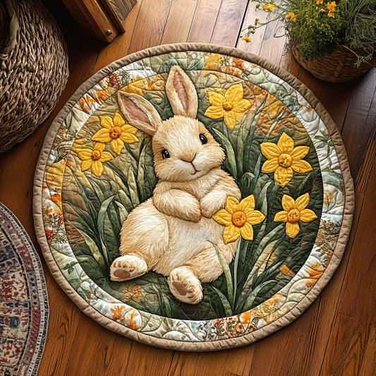 Bunny Blossom Grove WJ2807039CL Quilted Round Mat