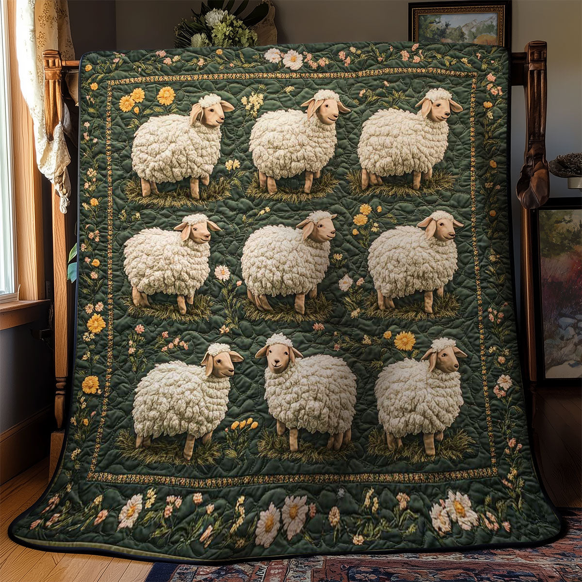 Peaceful Sheep WN2602054CL Quilt