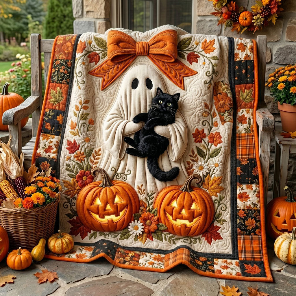Halloween Ghost Cat WN0905011CL Quilt