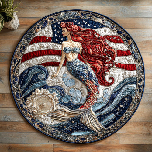 Mermaid Dream WN0206010CL Quilted Round Mat