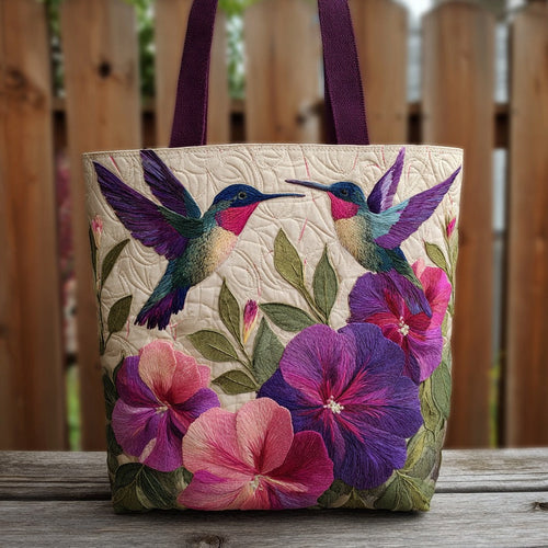 Hummingbird XR2511014CL Quilted Tote Bag