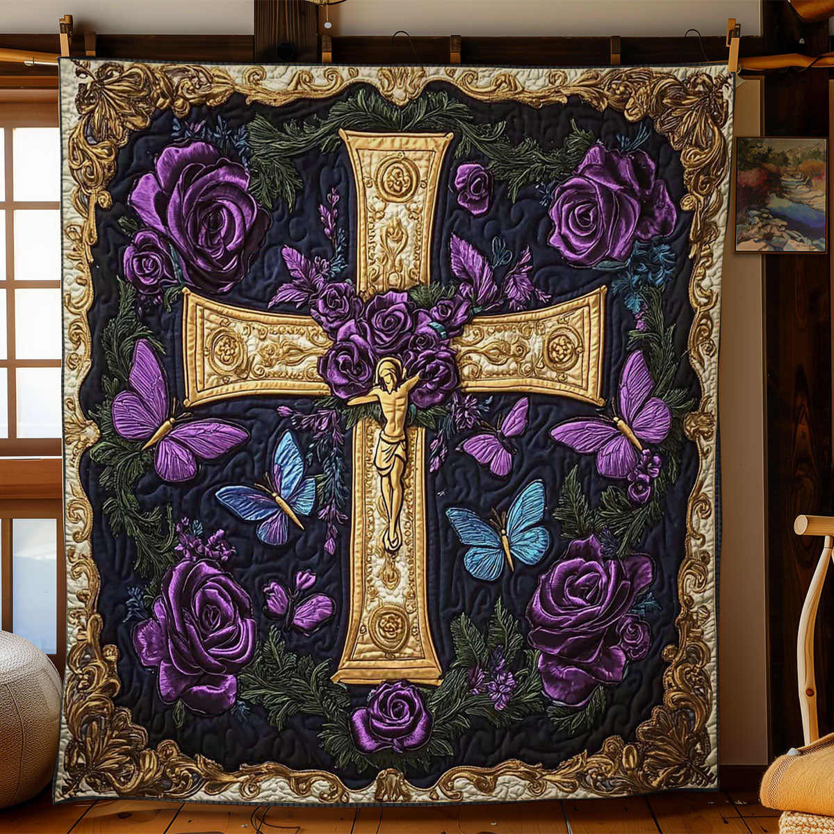 Graceful Cross WN1202057CL Quilt