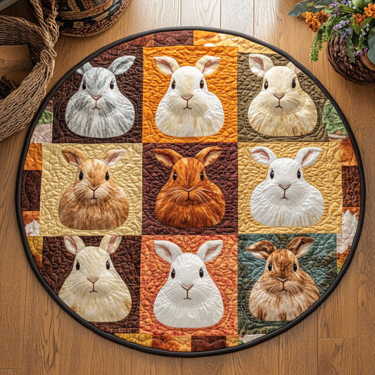 Bunny Box WJ2907045CL Quilted Round Mat
