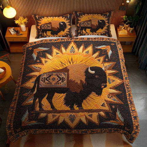 Tribal Bison WN0702102CL Duvet Cover Set