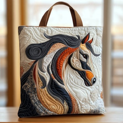 Horse XR1901013CL Quilted Tote Bag