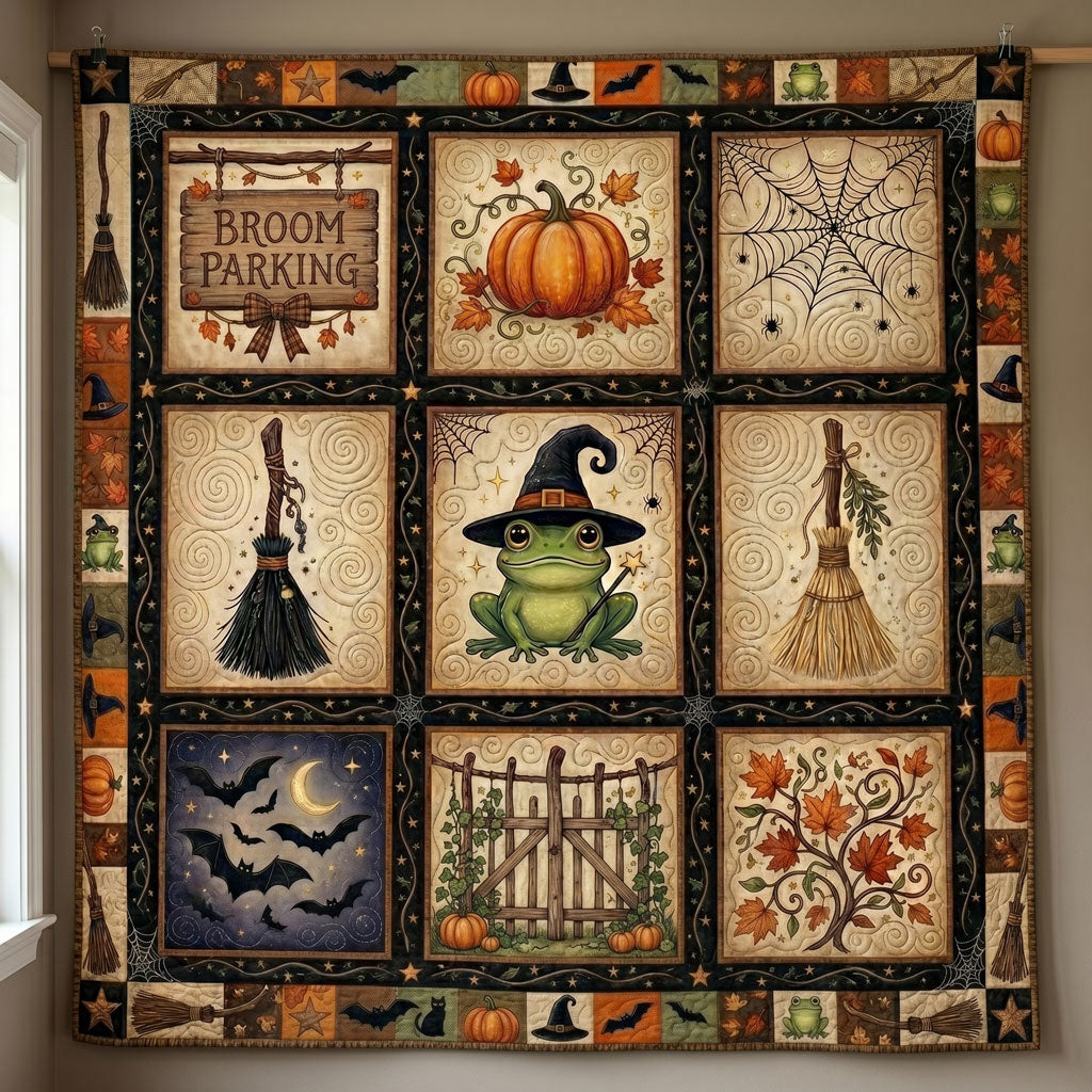 Frog Witch Patchwork WN0605009CL Quilt