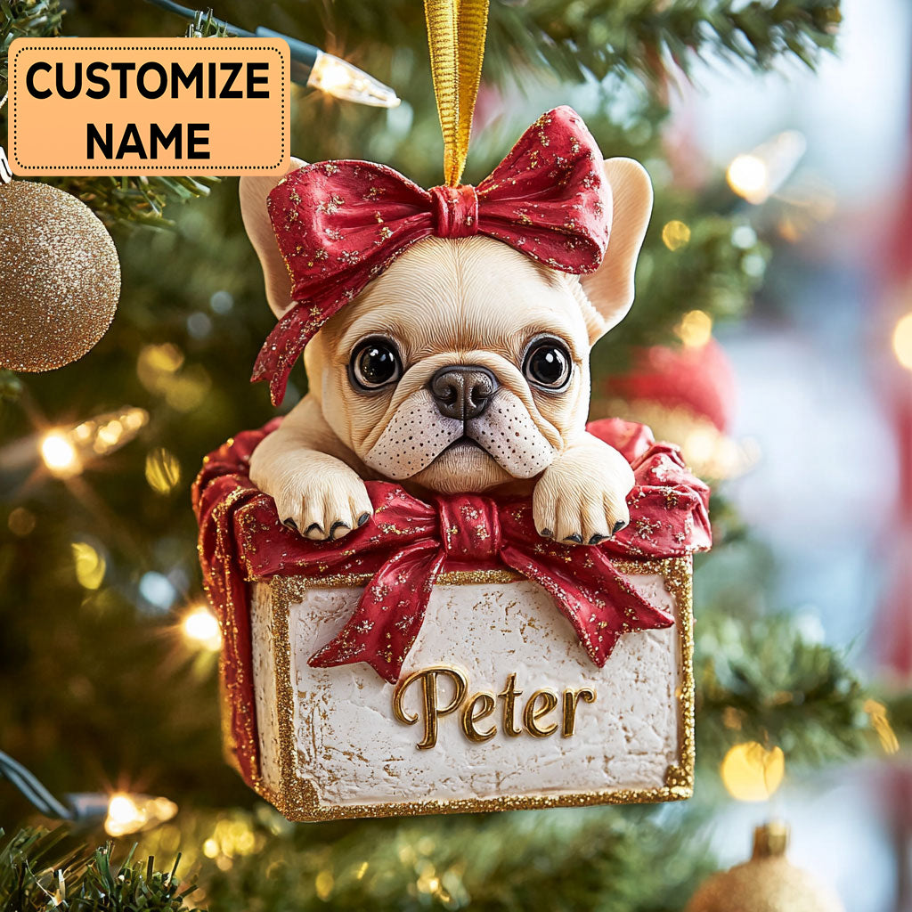 French Present CP2911017CL Personalized Christmas Ornament
