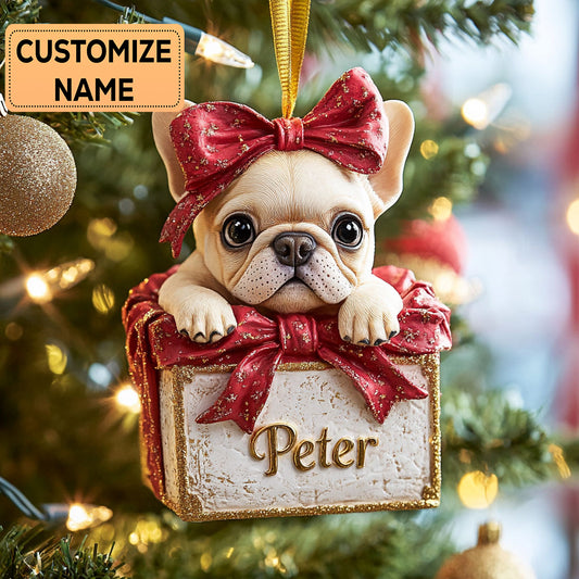 French Present CP2911017CL Personalized Christmas Ornament