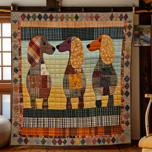 Rustic Dachshund WN1103030CL Quilt