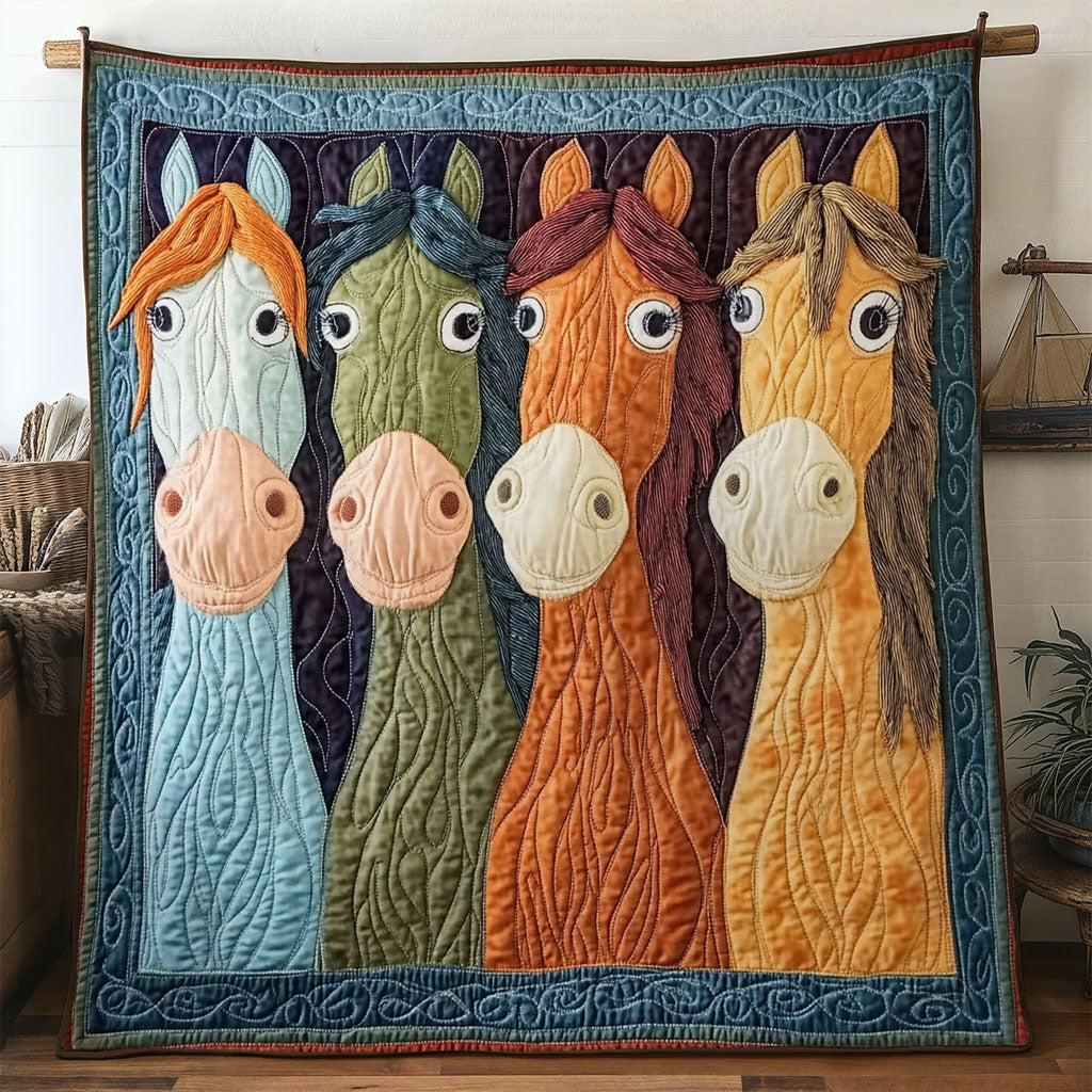 Folk Horse WN0601030CL Quilt