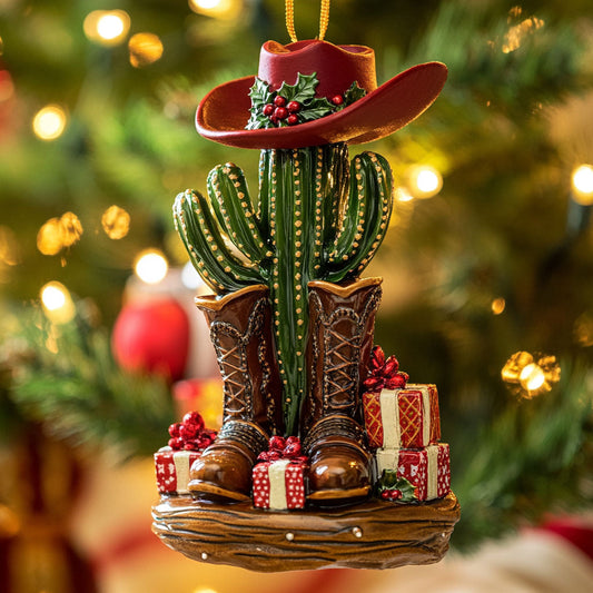 Cactus Boot CW2411071CL Christmas Ornament