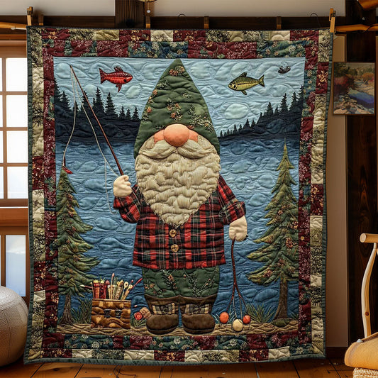 Fishing Gnome Adventure WN0901017CL Quilt