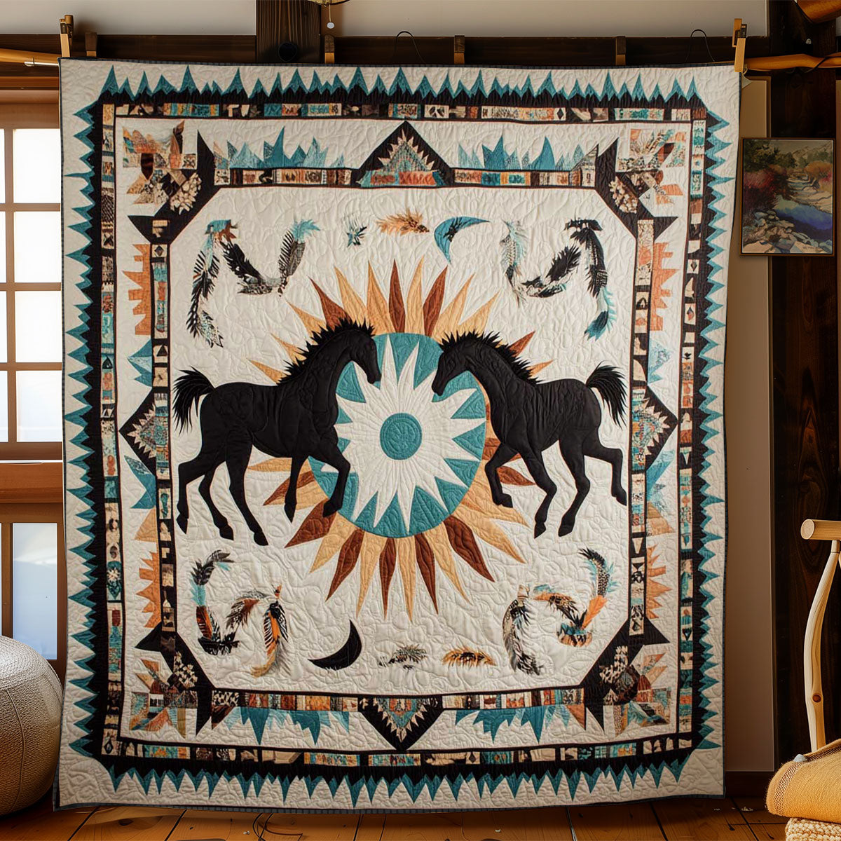 Sacred Horse WN1102026CL Quilt