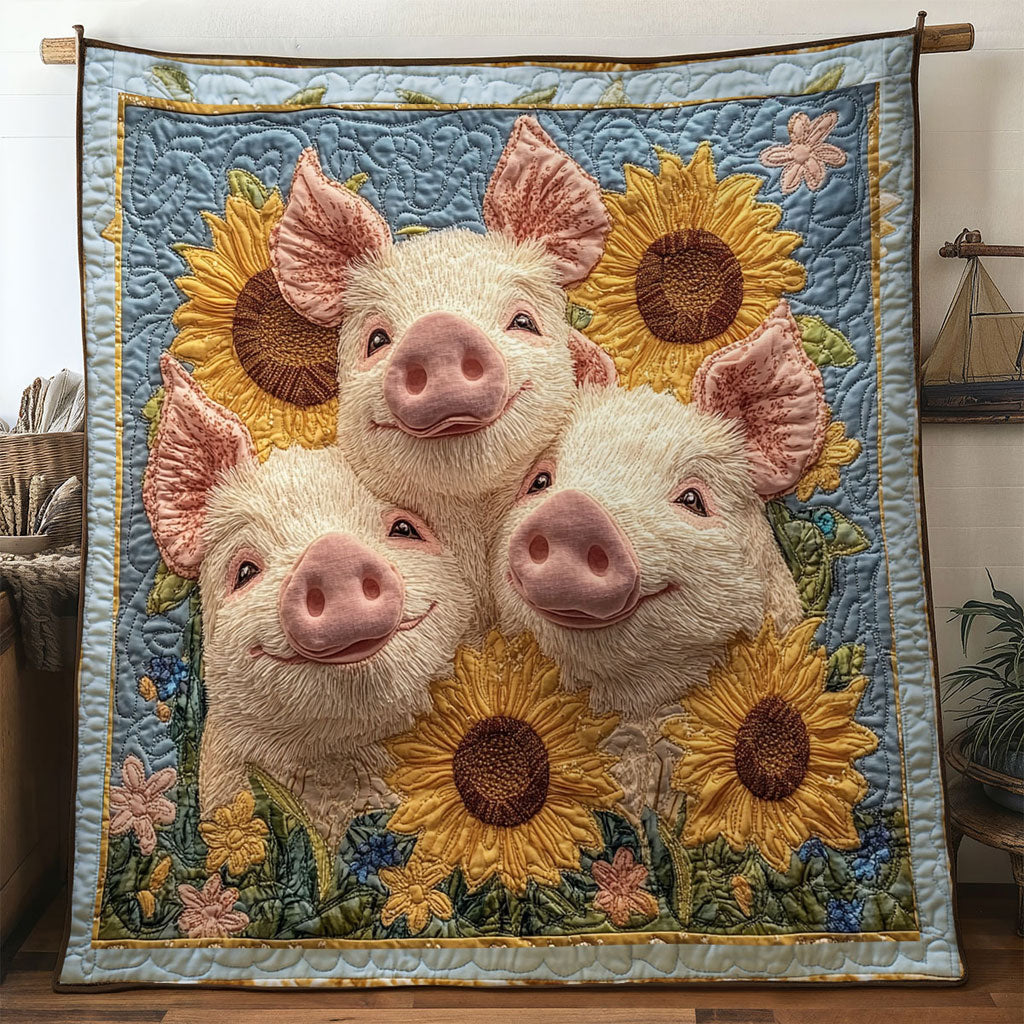 Happy Pig WN0901038CL Quilt