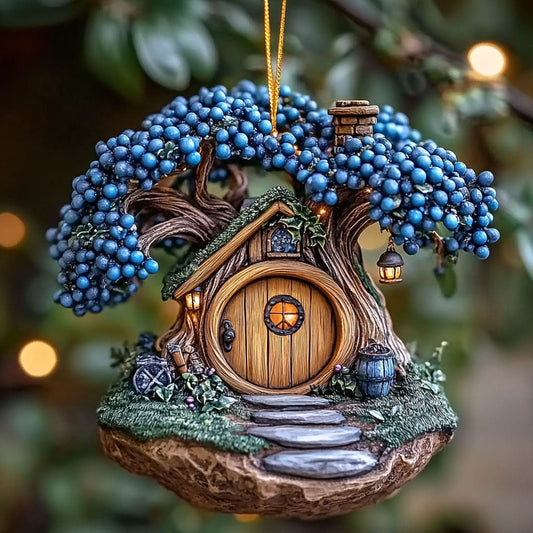 Tree House Forest Gate WN0412066CL Christmas Ornament