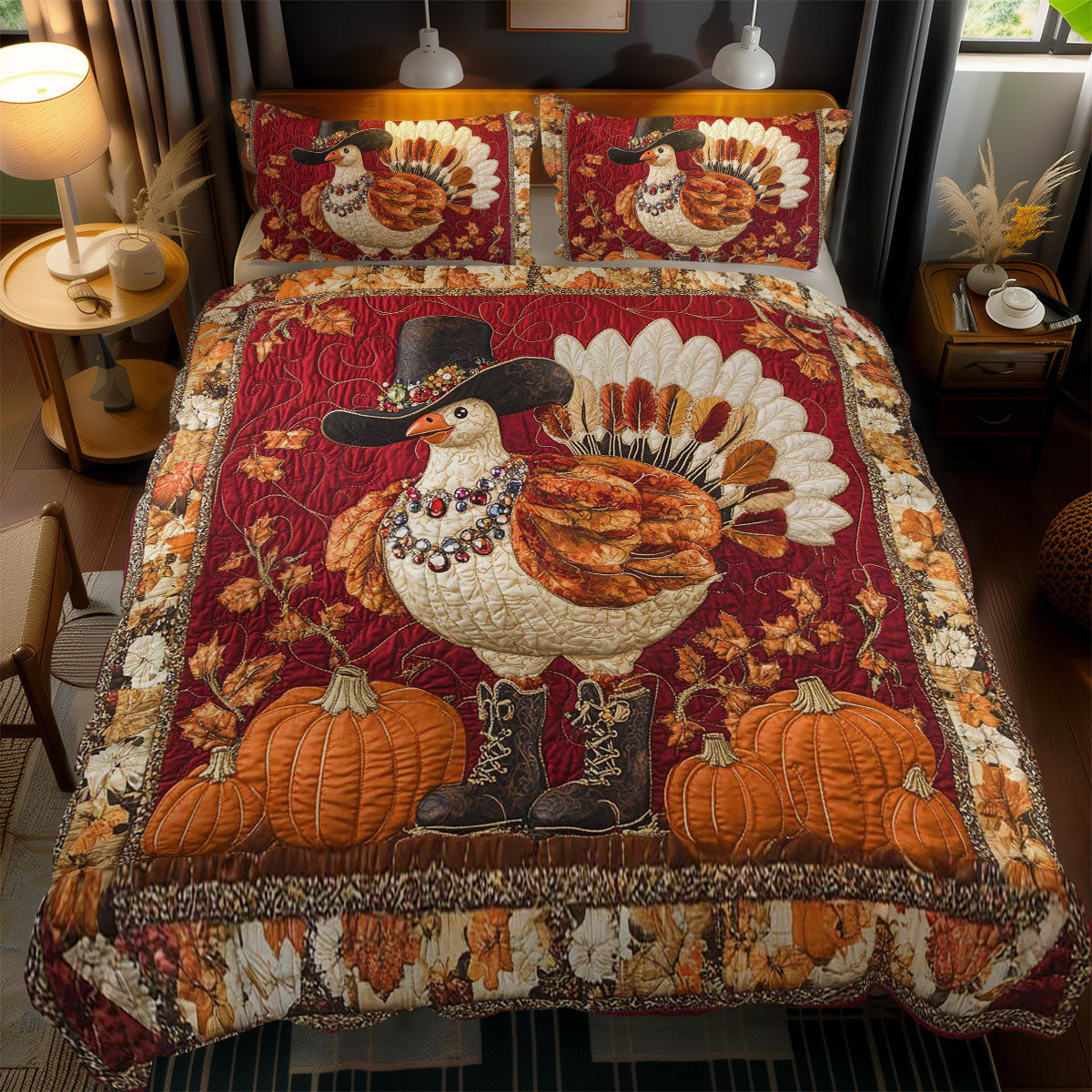 Cowboy Turkey Harvest WN0801074CL Duvet Cover Set