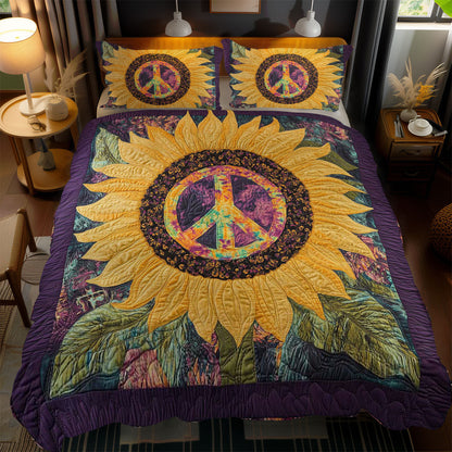 Peaceful Sunflower Glow WN1701145CL Duvet Cover Set